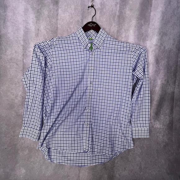 Forsyth Of Canada Other - Forsyth of Canada Button Down Shirt Mens XL Blue Gingham Check Cotton Excellent